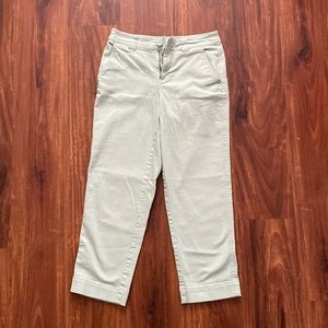 Mint green ankle length jeans